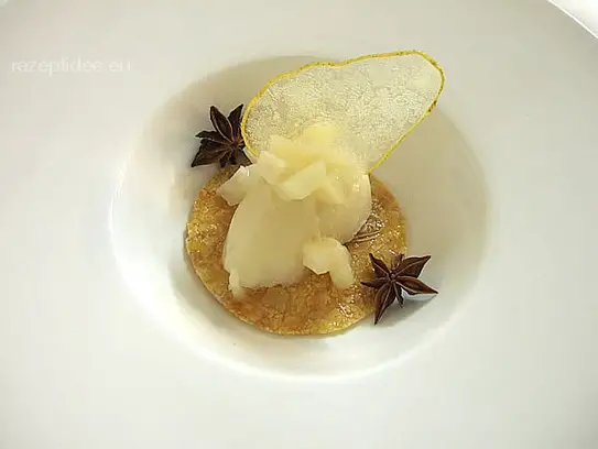 Sorbet von der Birne und Calvados